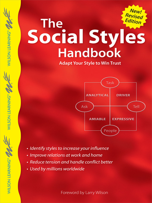 Title details for The Social Styles Handbook by Wilson Learning Library - Available
